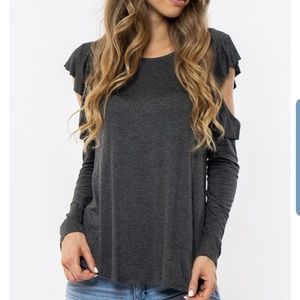 Cold shoulder tee